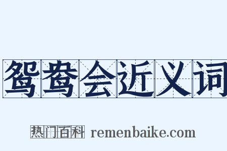 鸳鸯会近义词是什么意思的图片